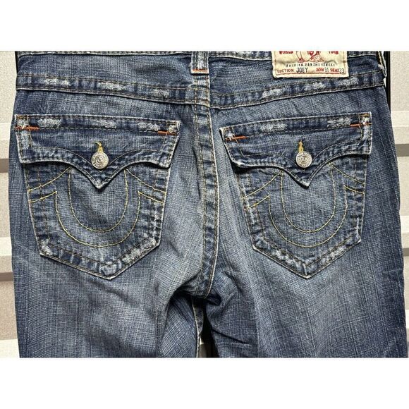 Vintage MENS TRUE RELIGION JOEY Big T Jeans 31 x 33 - Picture 9 of 10